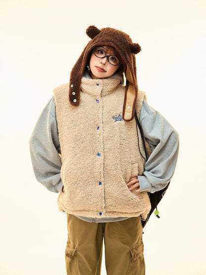 Double-sided Vest Cotton Lamb Wool Coat