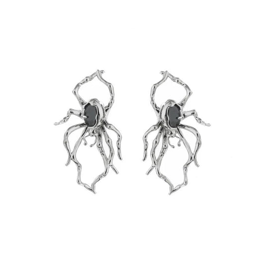 Taboo Series Spider Cobweb Diamond Earrings