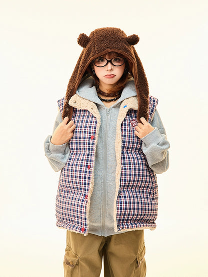 Double-sided Vest Cotton Lamb Wool Coat