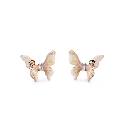 Lucky Butterfly Gradual Change Diamond Earrings