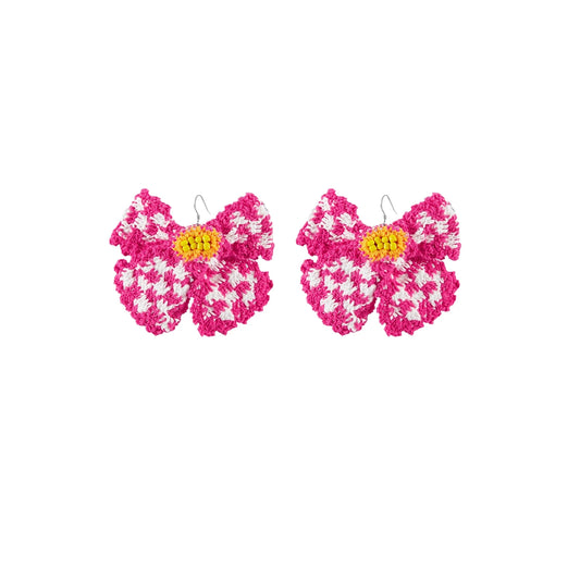 Butterfly Earrings Hand-woven Cotton