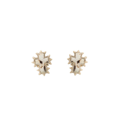 Timeless Leopard Cross Cactus Earrings