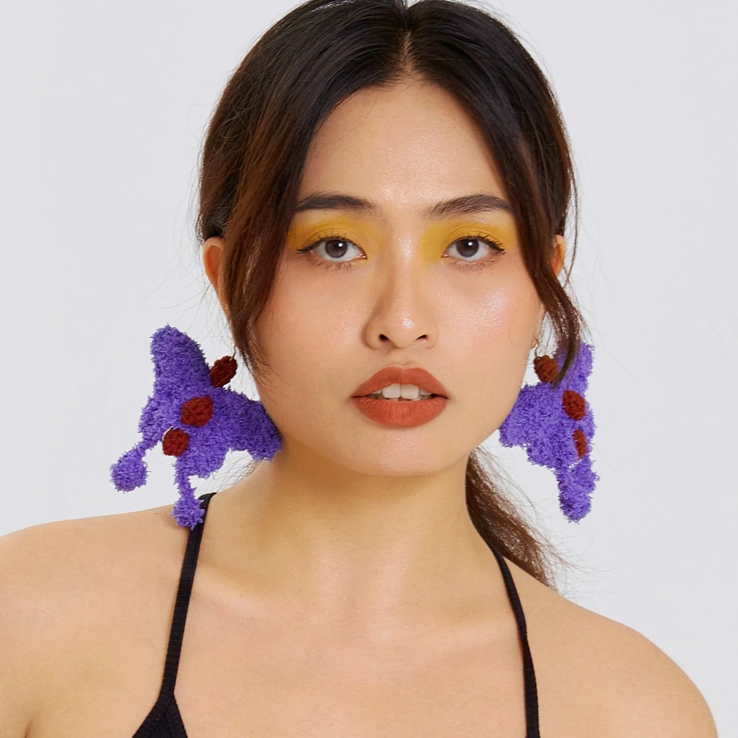 Butterfly Earrings Hand-woven Cotton