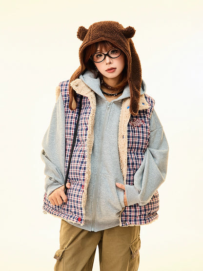 Double-sided Vest Cotton Lamb Wool Coat