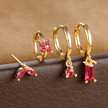 Amelie Flower Earrings Set