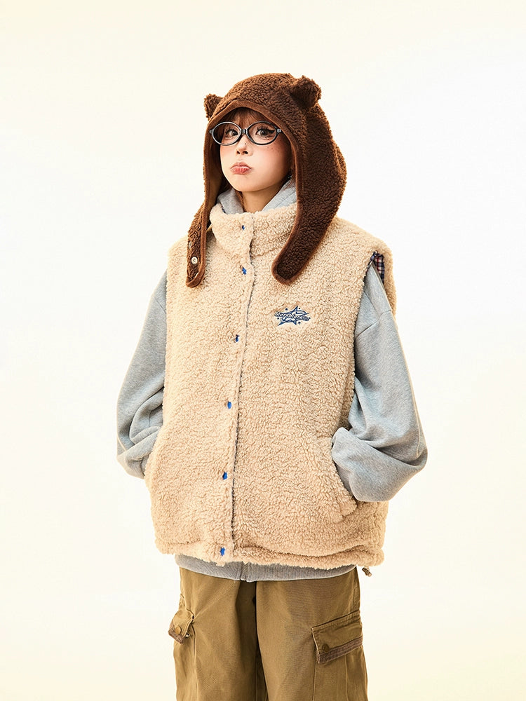 Double-sided Vest Cotton Lamb Wool Coat