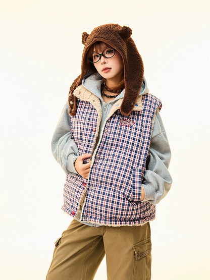 Double-sided Vest Cotton Lamb Wool Coat